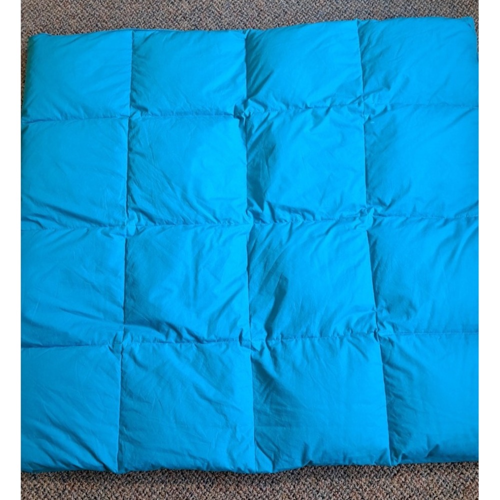 The Company Store Blue Down Comforter Full Queen Duvet Insert Bedding 94" x 85"